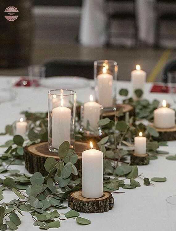 beautiful table decor with candles