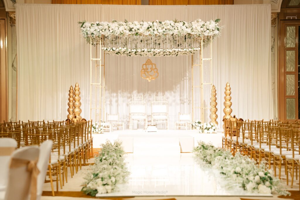 Mandap for indian wedding in dubai