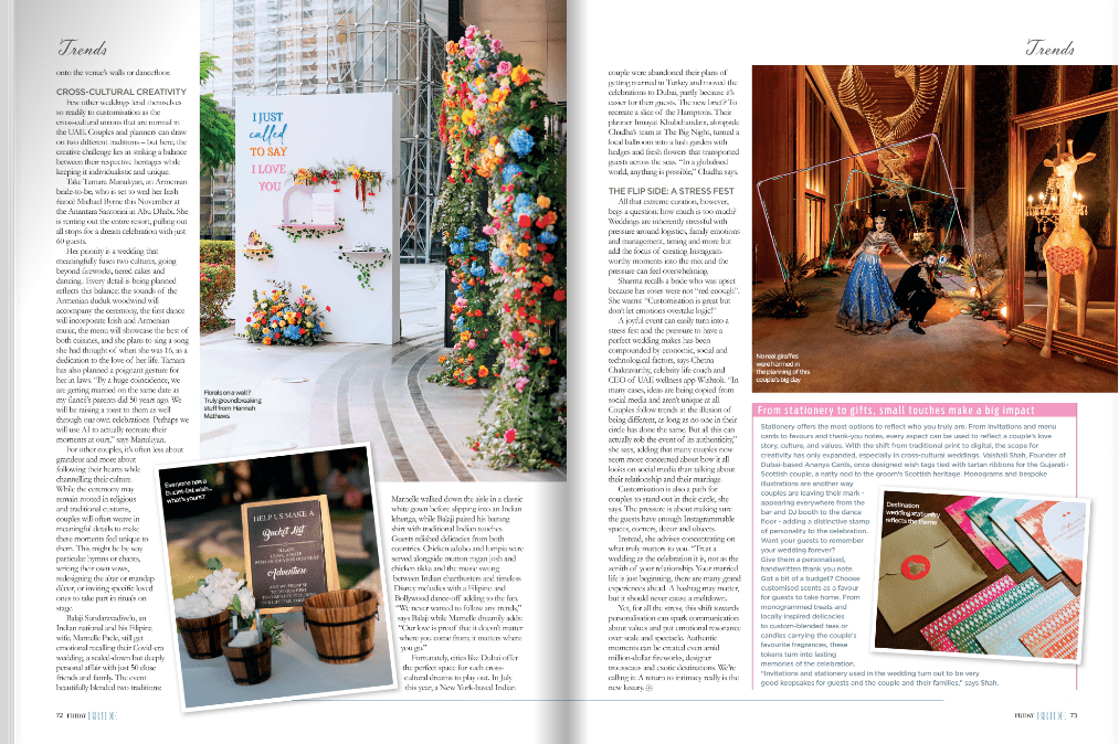 Ikigaii planners wedding on Gulf news