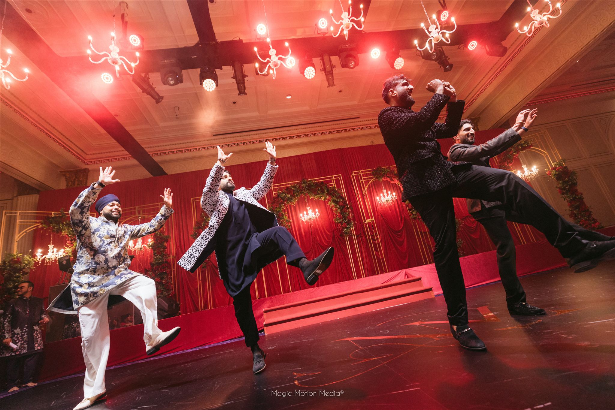 Bollywood Sangeeth night of nidhi and mohak wedding in dubai by ikigaii planners