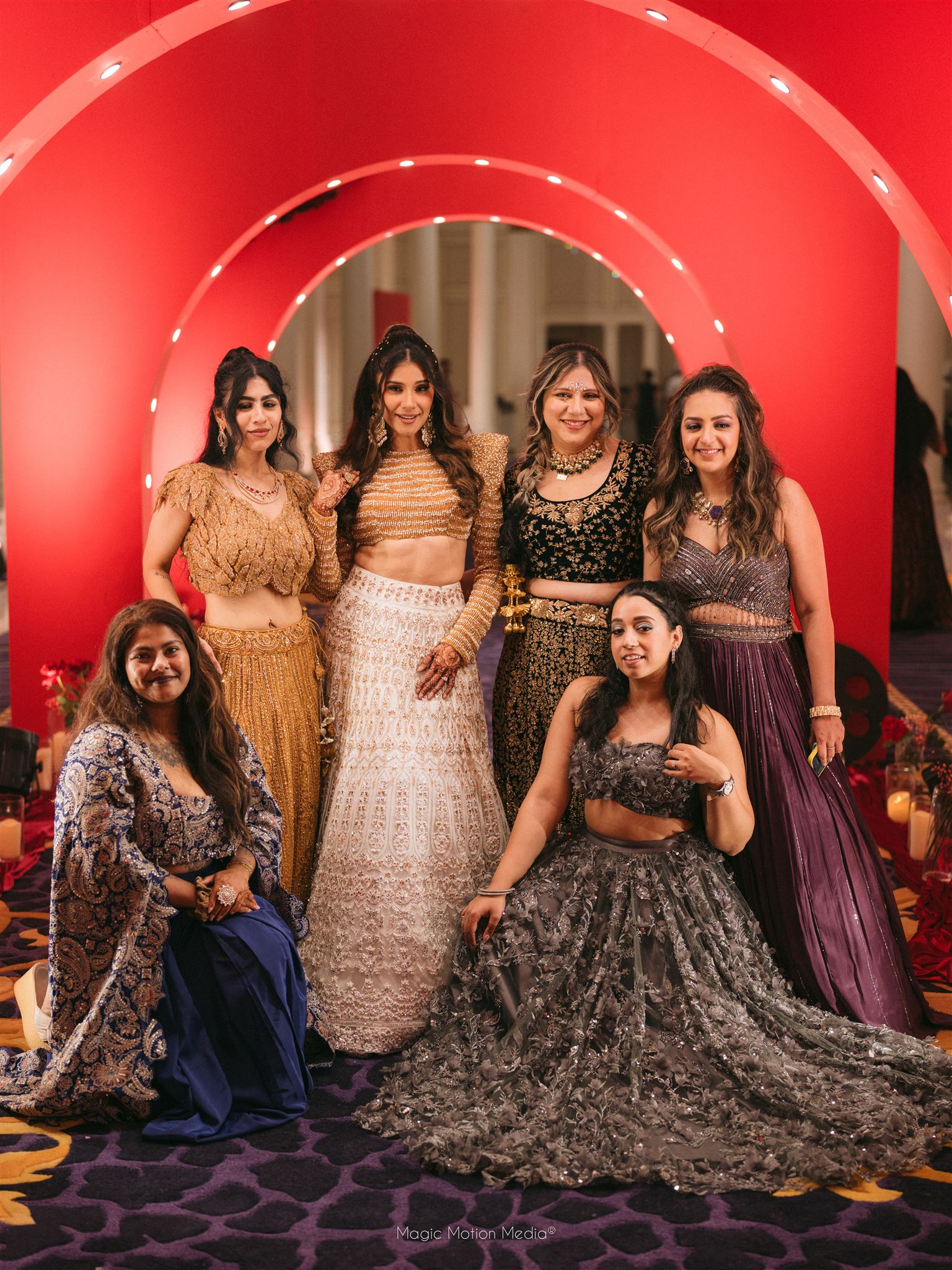Bollywood Sangeeth night of nidhi and mohak wedding in dubai by ikigaii planners