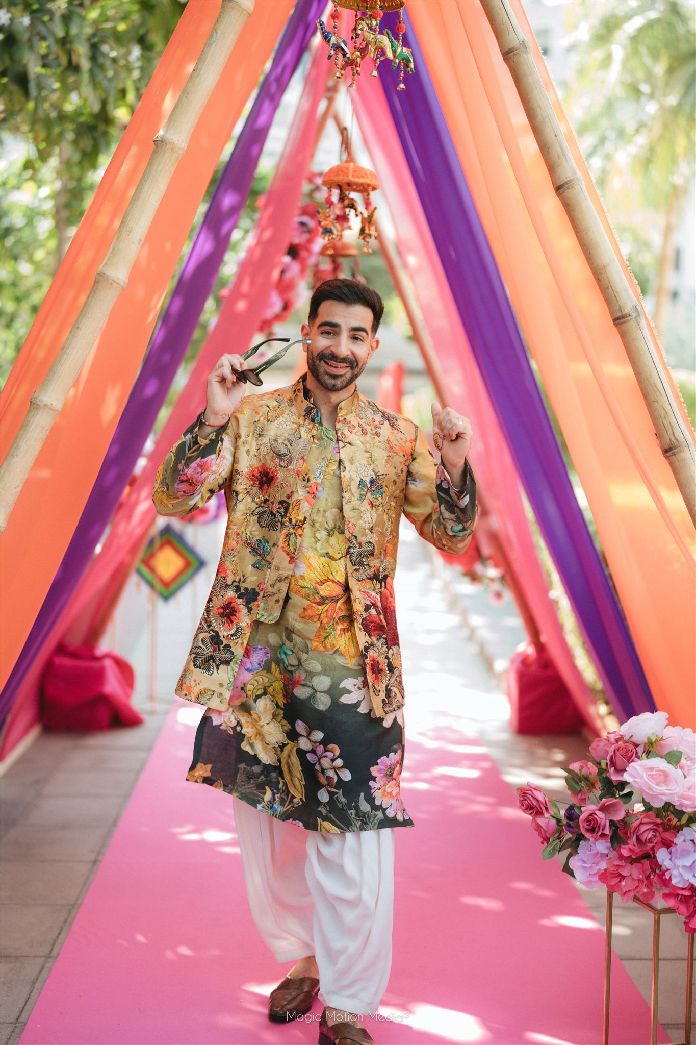 nidhi and mohak mehndi event in dubai