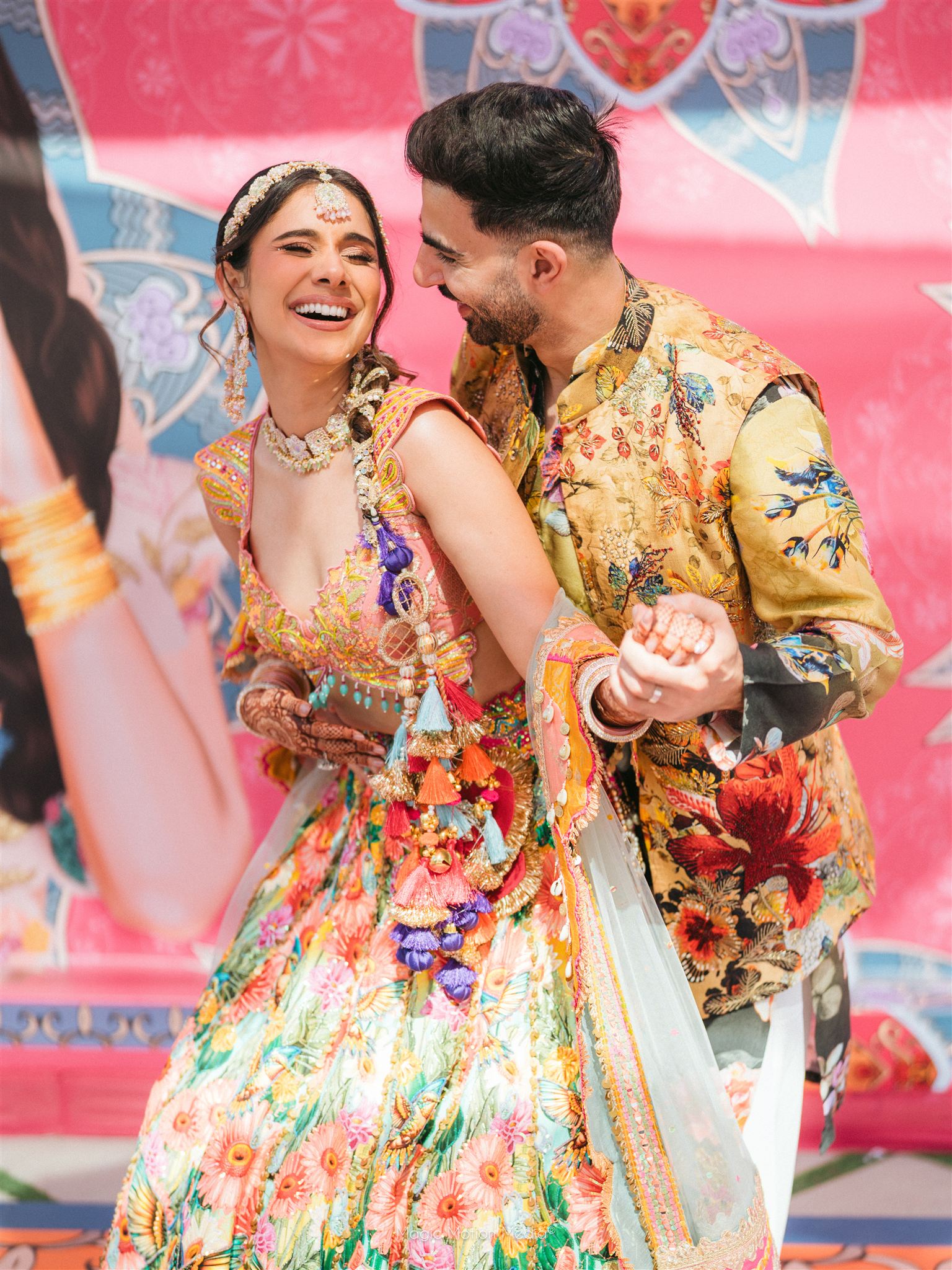 nidhi and mohak mehndi event in dubai