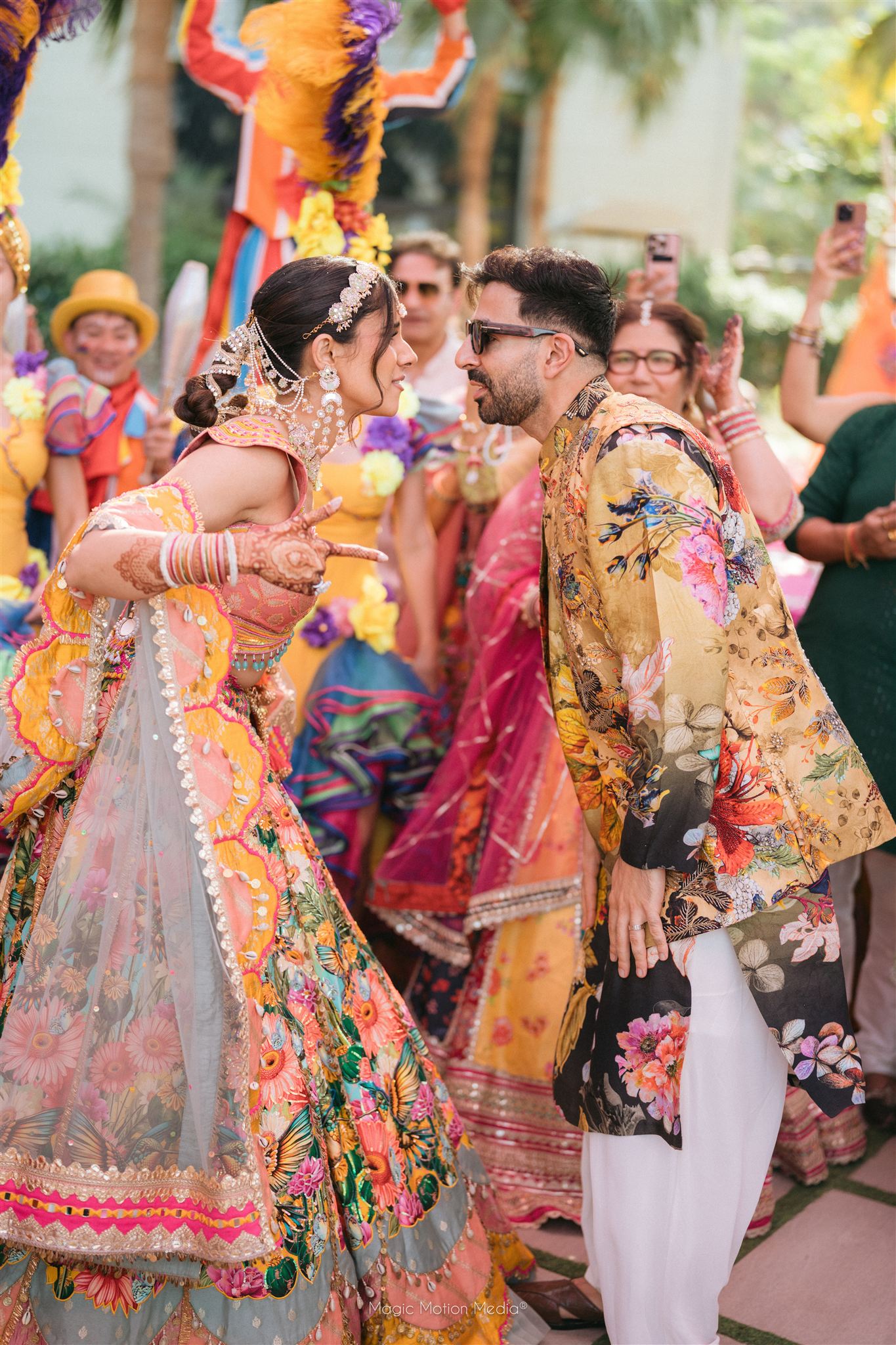 nidhi and mohak mehndi event in dubai