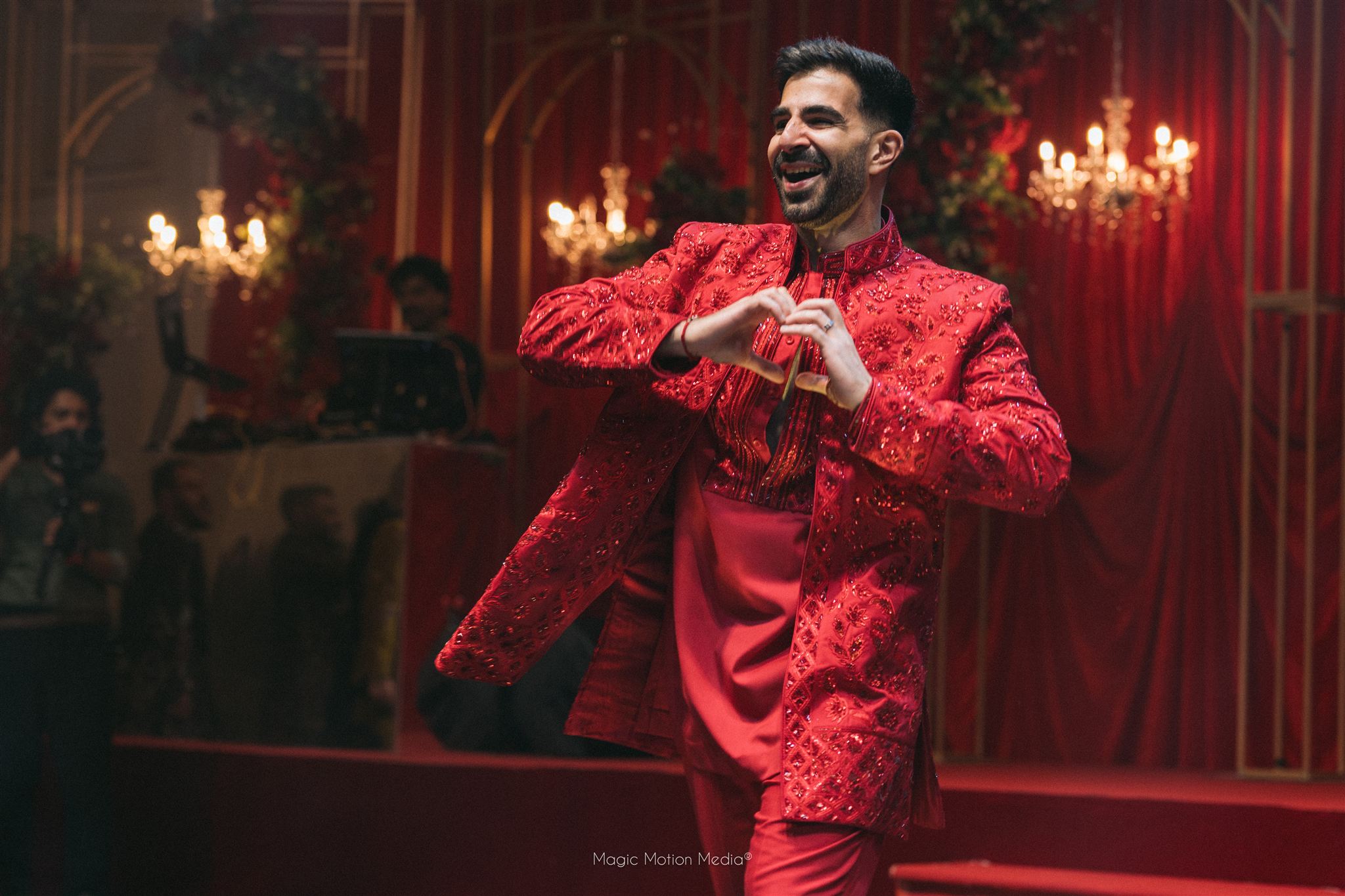 Bollywood Sangeeth night of nidhi and mohak wedding in dubai by ikigaii planners