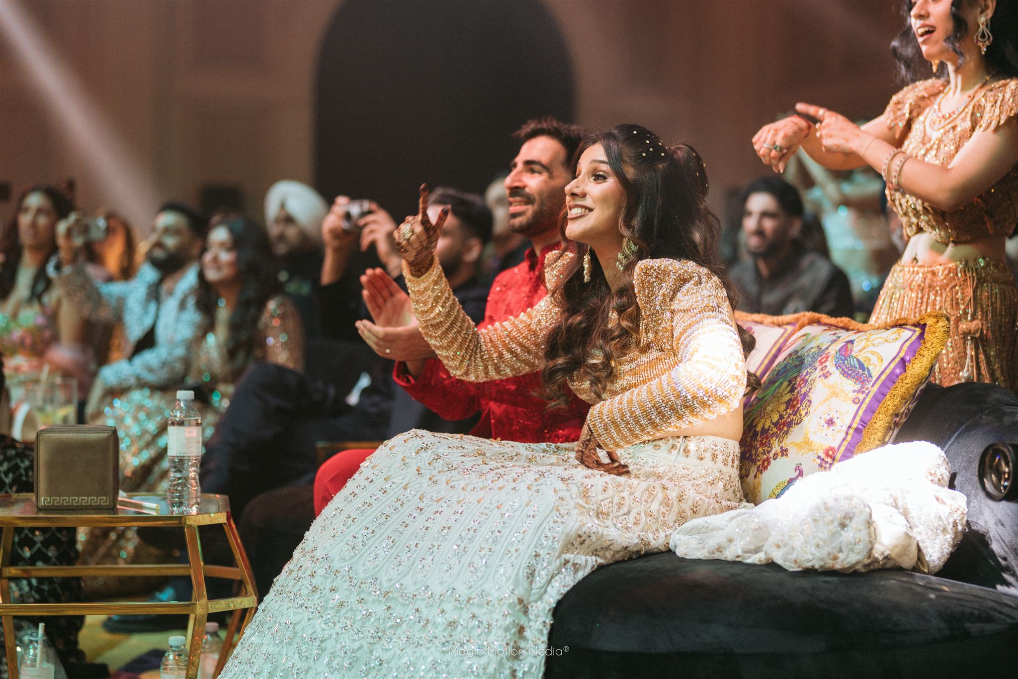 Bollywood Sangeeth night of nidhi and mohak wedding in dubai by ikigaii planners