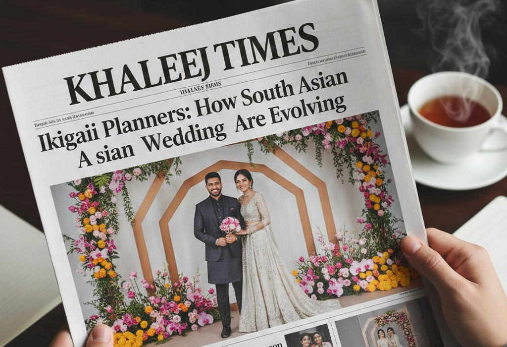 Khaleej Times Spotlights Ikigaii Planners: How South Asian weddings are Evolving