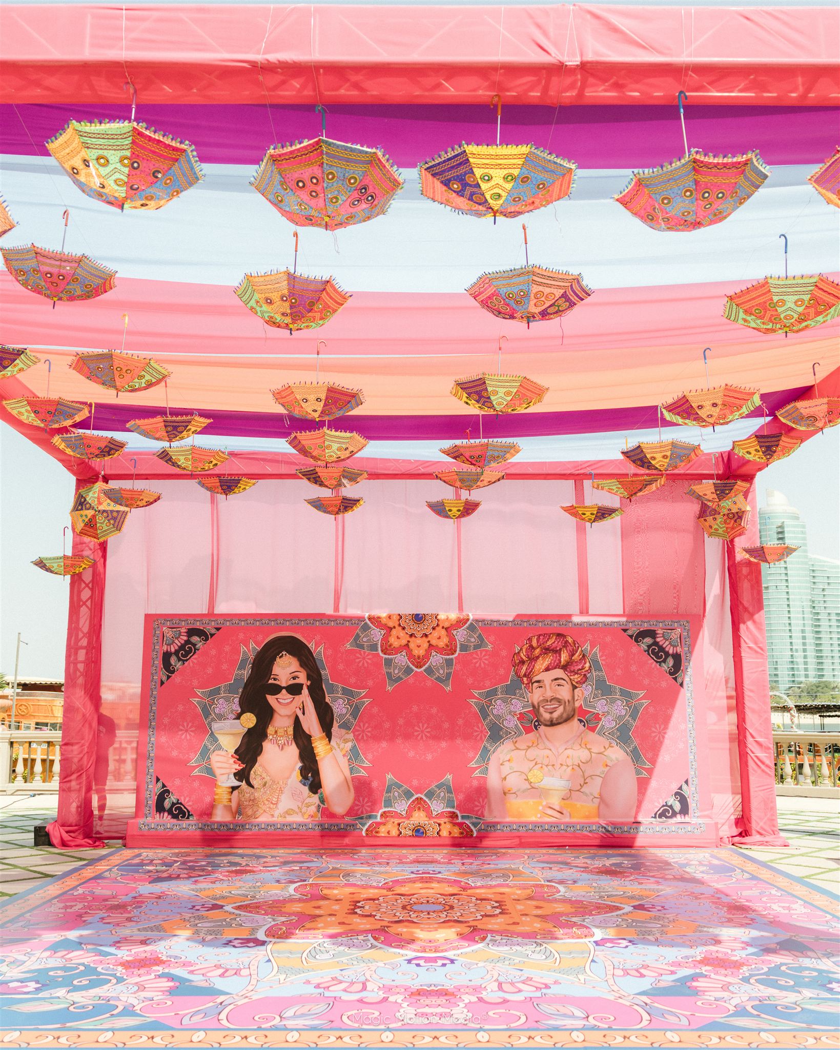 nidhi and mohak mehndi event in dubai