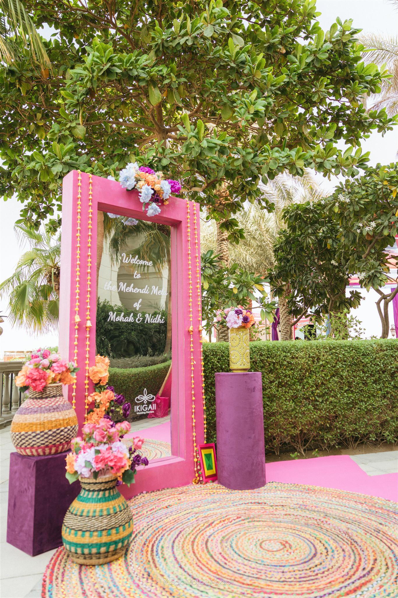 nidhi and mohak mehndi event in dubai