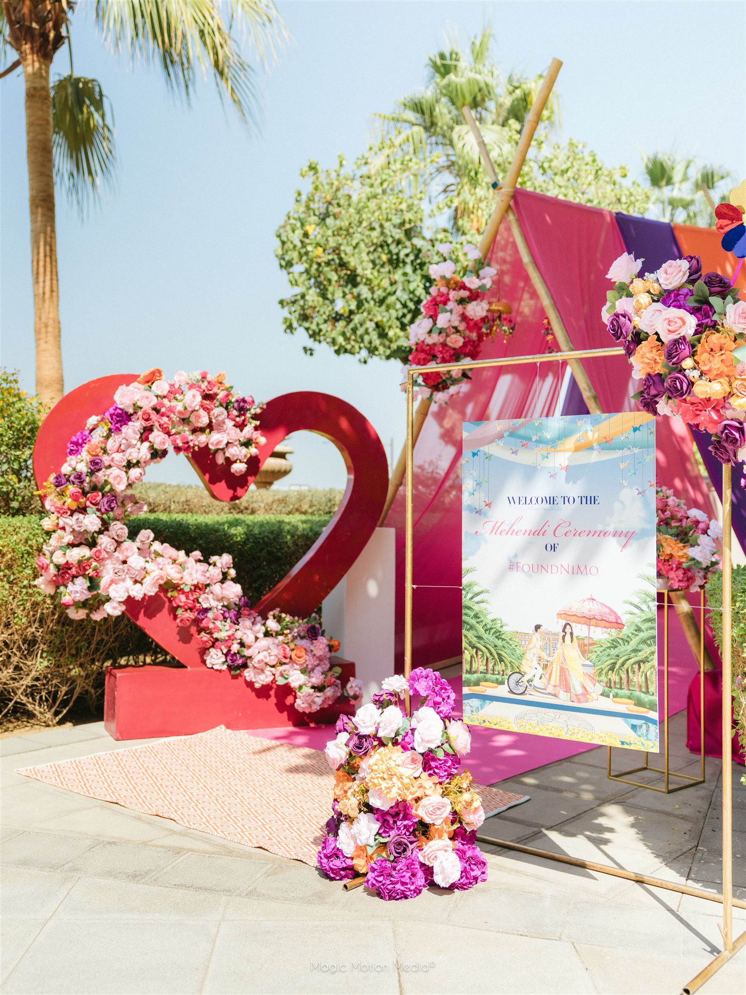 nidhi and mohak mehndi event in dubai