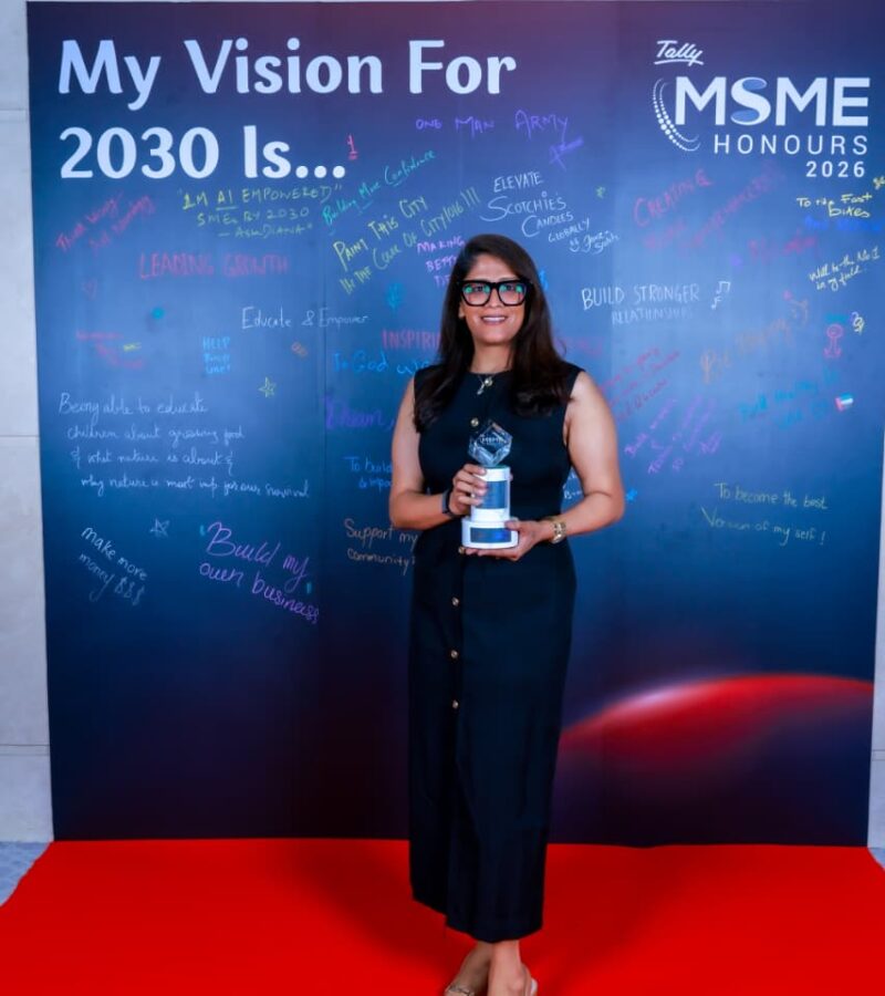 Heeital, founder of Ikigaii Planners receiving the Wonder Woman Award at Tally MSME Honours 2026 Heeital, founder of Ikigaii Planners, receiving the Wonder Woman Award at Tally MSME Honours 2026